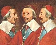 Philippe de Champaigne Triple Portrait of Richelieu oil painting